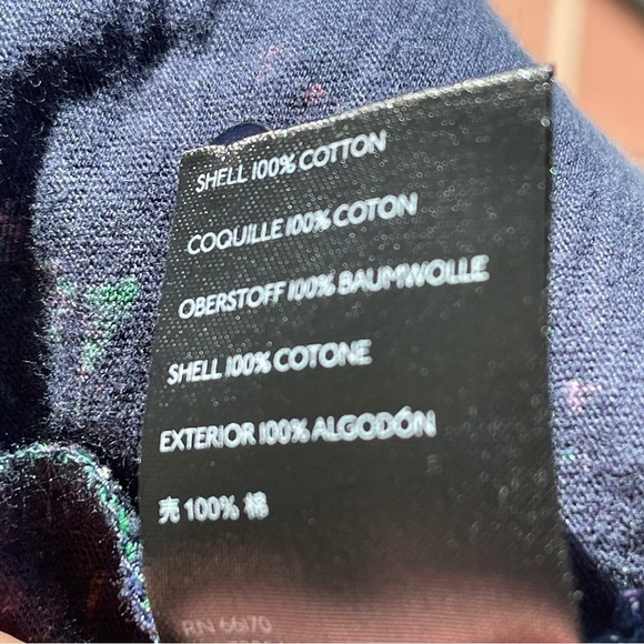 NWT ANTHRO Maeve Bohemian Babydoll 3/4 Sleeve Navy Floral T… - Picture 10 of 11